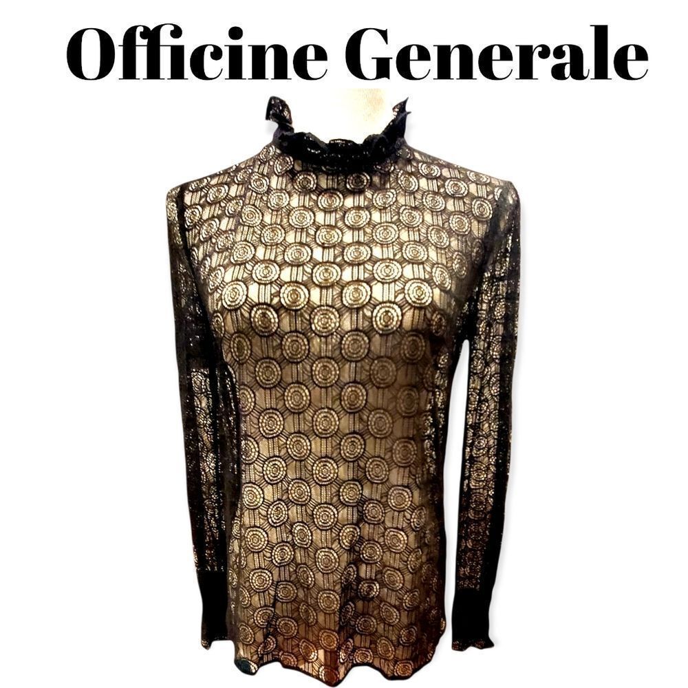Officine Generale Cynthia Blouse in Black